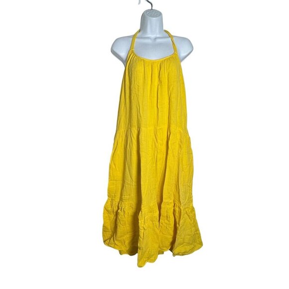 Xirena yellow Reagen Cotton Gauze Long Midi Dress Size medium - Picture 9 of 9